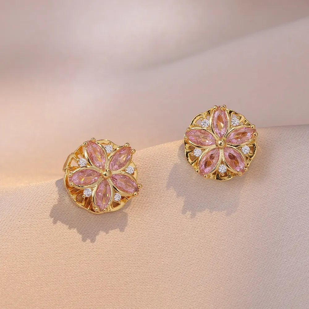 E0686 Pink Earrings