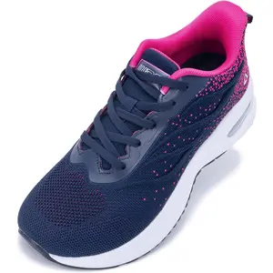 AOV Women's Wide Toe Box Running Shoes Athletic Slip On Tennis Sneakers Lightweight Wide Width Gym Workout Shoes for Women US 6.5-11 Stable Cushioning & Breathable Design