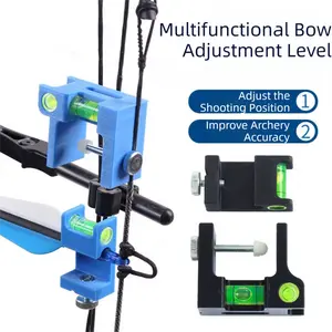 Compound Bow Tuning Level - Mini Bubble Level for Arrow Rest Calibration, Ensures Perfect Bow Alignment, Must-Have Gear for Archery Shops & Home Tuning