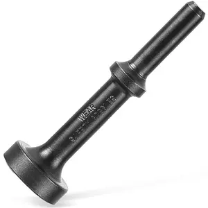 1" x 4" Smoothing Air Hammer Bit, Pneumatic Air Hammer Attachment 0.401'' (10mm) Shank Heavy Duty Air Hammer Chisels, Flat Head