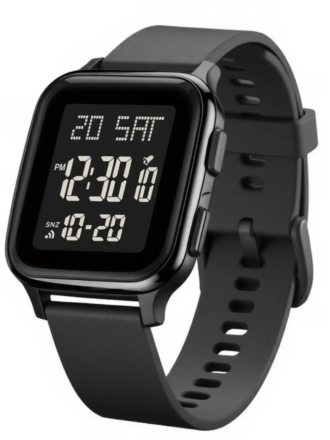 New Fashion Unisex Teen Square Multifunctional LED Digital Display Durable Watch, Digital Wristwatch, Dual Calendar, Stopwatch, Alarm, Outdoor Sports Digital Watches, Electronic Watch, Fashionable Digital Watch