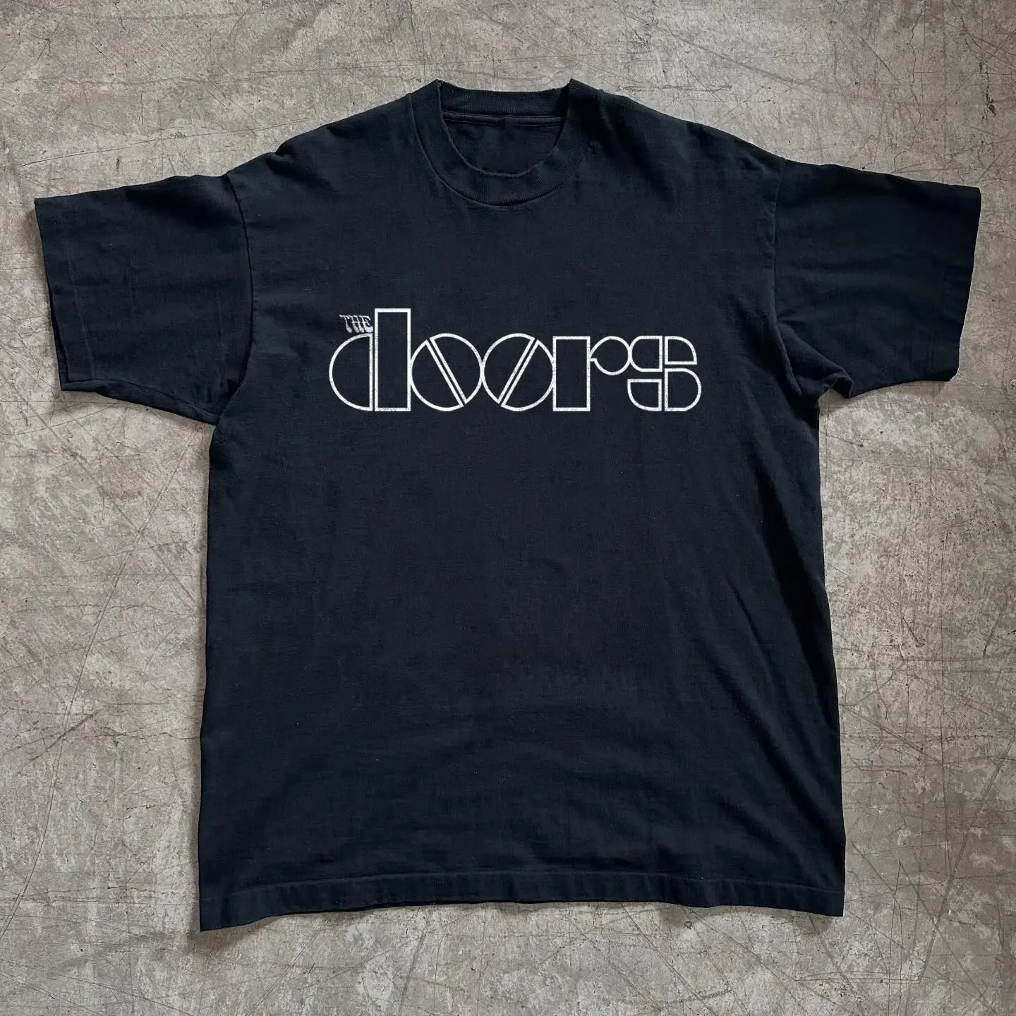 The Doors Logo T-shirt, Vintage Rock Band Unisex Black T-shirt, Size S-5XL