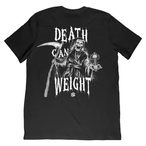 Death Can Weight Tee for Men - Cotton T-shirt - Collar
