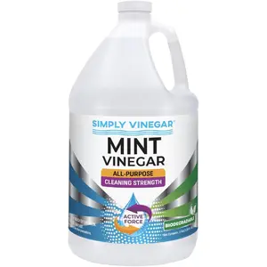 Mint Vinegar – with Refreshing Mint Scent for Cleaning, Home, Laundry, 128 oz