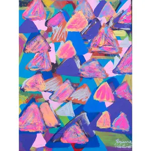 Colorful Triangles | 17 1/2 x 13 1/2 Inches