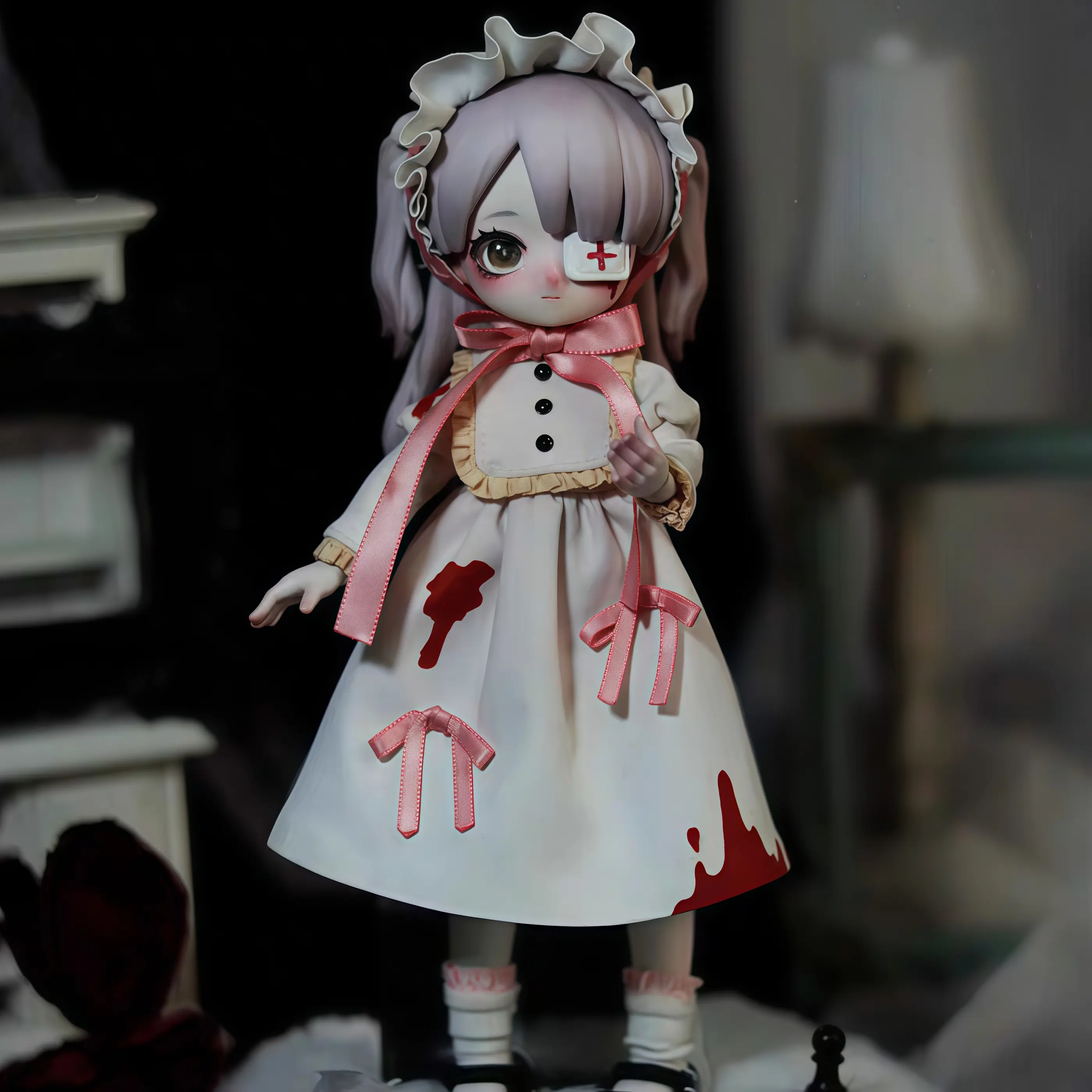 NYSSA Nessa Gothic Nightmare BJD Series Articulated Doll Blind Box - PVC Model Figure, Multi Jointed Collectible, Action Figure, Articulating Figurine, Figurine, Action Figure Dolls