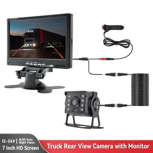 7 Inch Ahd-1080P Display Bsd Rearview Camera Ai Smart Vehicle Video Monitoring Sound Warning Blind Spot Detection System