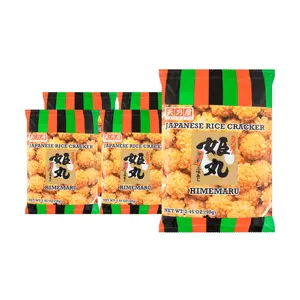 98g x 5 AMANOYA Hime-maru Japanese Mini Rice Crackers - Medium Spicy Flavor, 5-Pack Value Bundle