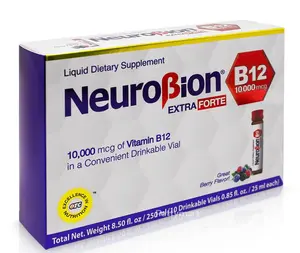 Neuro B12 Exta Forte Liquid Supplement – 10 Vials with Vitamin B12 & B6