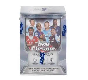 2025-26 Topps Chrome UEFA Club Competitions Soccer Blaster Box