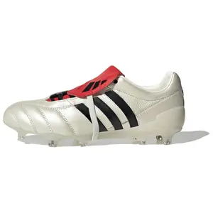 Adidas Predator Mania Football Cleats Made in Germany Soft Comfortable Anti-Slip Durable Unisex Beige Trending Shoes, House White Official Shoes to Get / Maison Mihara