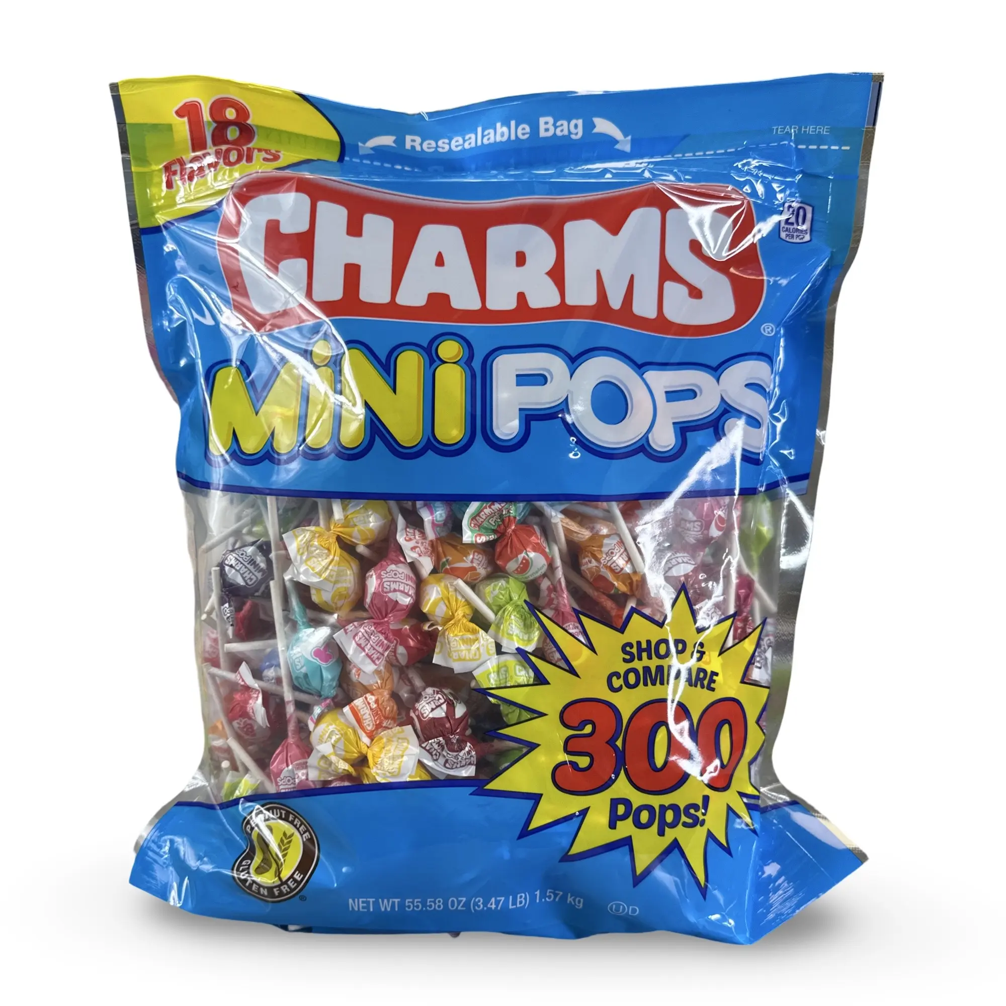 Charms Mini Pops, Classic Candy, 18 Flavors, 300 Lollipops Charms Mini Pops, Classic Candy, 18 Flavors, 300 Lollipops