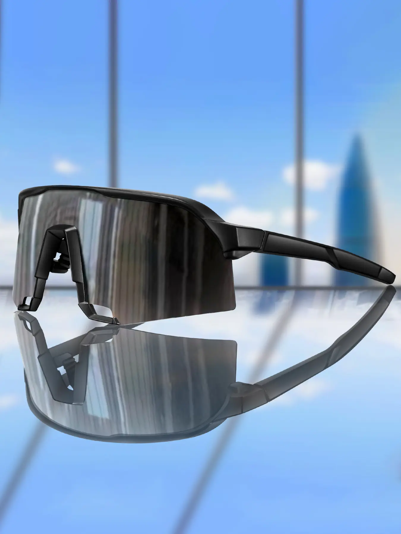 Fashion Sports Sunglasses Comfortable Large Frame Unisex for Vacation Travel Shopping Selfies Outdoor Activities Sports Eyewear Baseball Cycling Running Beach Fishing Sports Biking Sunglasses