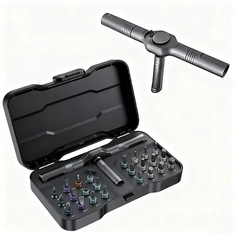 24 in 1 Screwdriver Set,Multipurpose Screwdriver Shape Tool Kit,Compact & Portabl Ratchet Screwdriver for Various Home Repairs