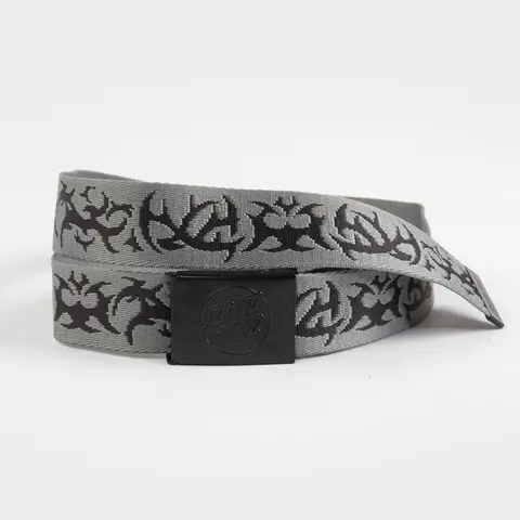 SANTA CRUZ Opus Dot Mens Web Belt, Gray Combo