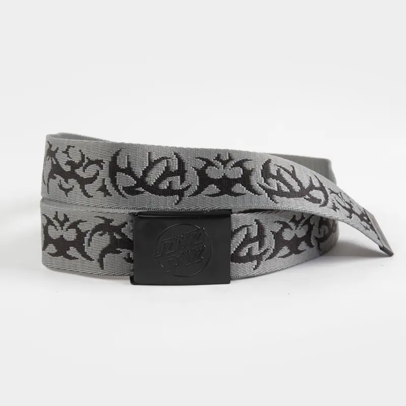 SANTA CRUZ Opus Dot Mens Web Belt, Gray Combo