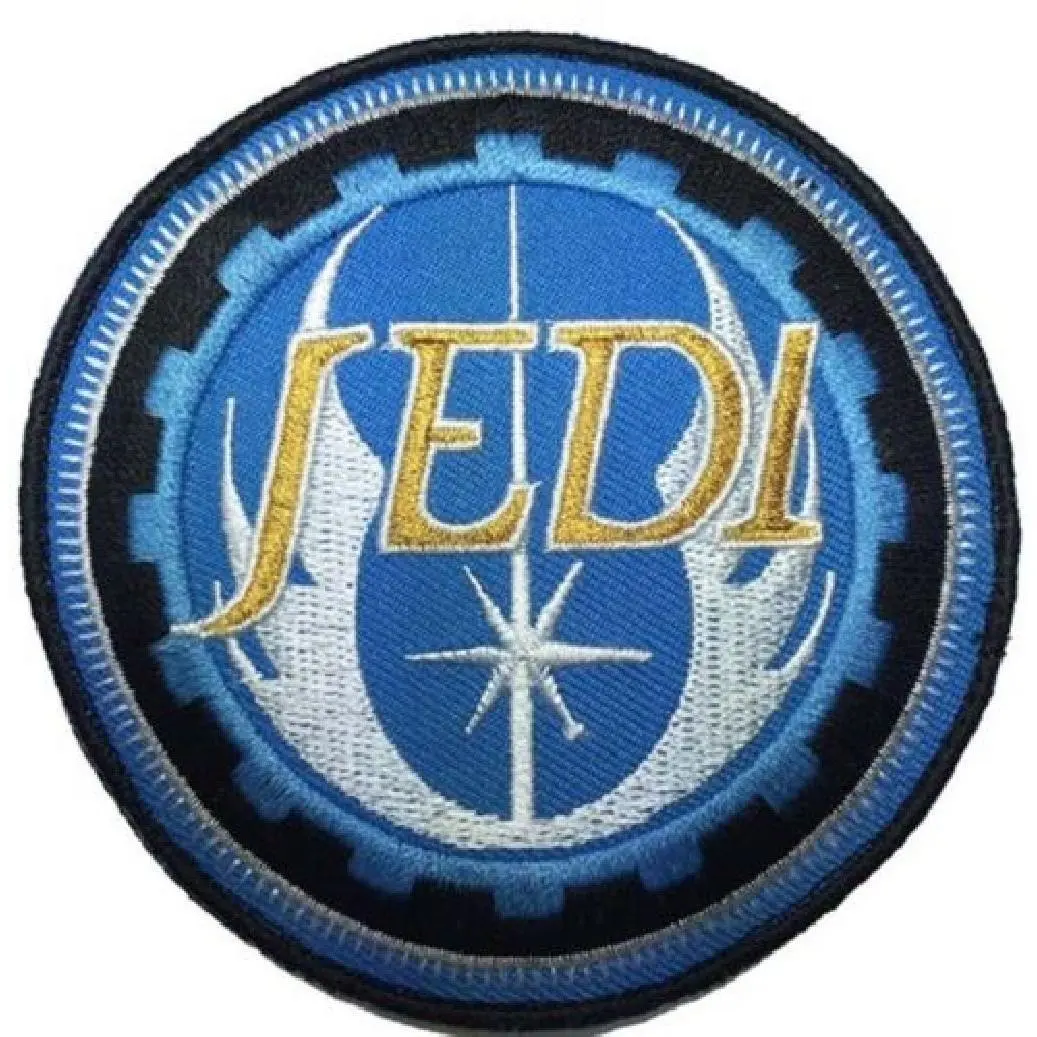 Jedi Order Embroidered Patch [Hook-Fastener 3.5 Inches for Jackets, Backpacks