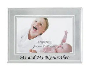 Lawrence Frames 506264 Lawrence Frames Big Brother Silver Plated 6x4 Picture Frame - Me And My Big Brother Design