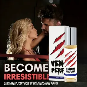 Men's Pheromone Rollerball Perfume Oil, Concentrated Fragrance, Aromatic Woody Scent, Travel Portable, Ideal for Business, Parties, Dates, Stimulates Hormones