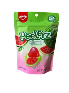 Amos Peelerz Watermelon Gummy Candy, Peelable Watermelon Gummy Candy, Resealable 6 oz Bag
