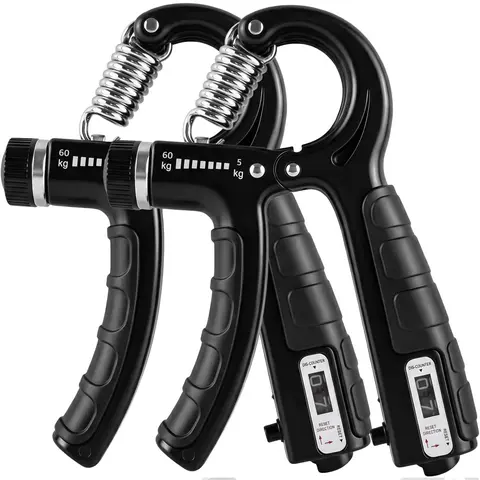 5-Pack Grip Strengthener Kit - Adjustable Hand Grip Trainer, Travel-Ready Car Interior Accessory for Home Gym, Rehabilitation, Forearm Strength Enhancement