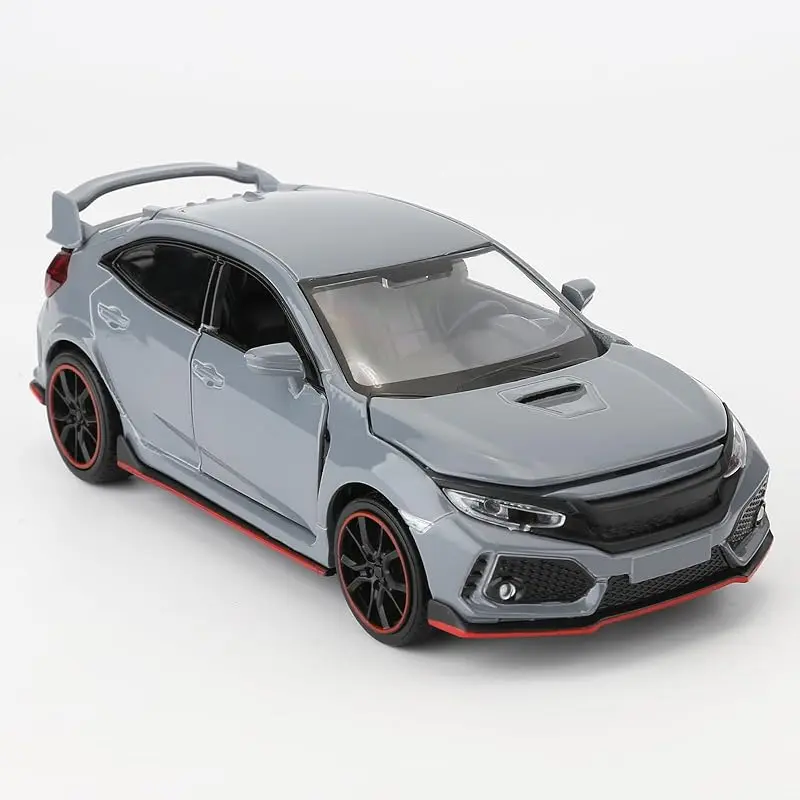 Compatible for 1:32  Alloy Honda Civic  Car Model Toy Car,Pull Back Alloy Car with Lights and Sound