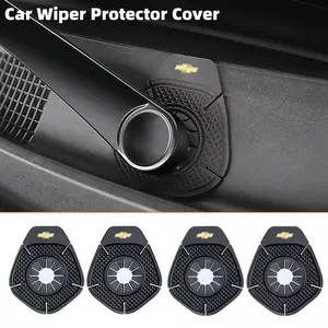 4pcs Car Wiper Hole Protector Covers, Dustproof Windshield Wiper Cover Fits Chevrolet Full Range Models, Automotive Decoration Accessories