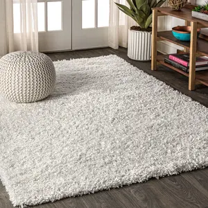 JONATHAN Y Mercer Shag Plush Indoor Area Rug; for Living Room, Kitchen, Bedroom, Dining Room, Office