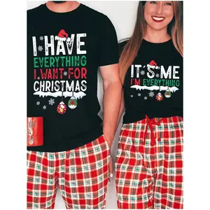 A couple T-shirt, black unisex T-shirt with Christmas couple flirtatious slogan print, comfortable, in all sizes, fashionable, breathable, sporty and casual, street style, fun patterns, parties and events