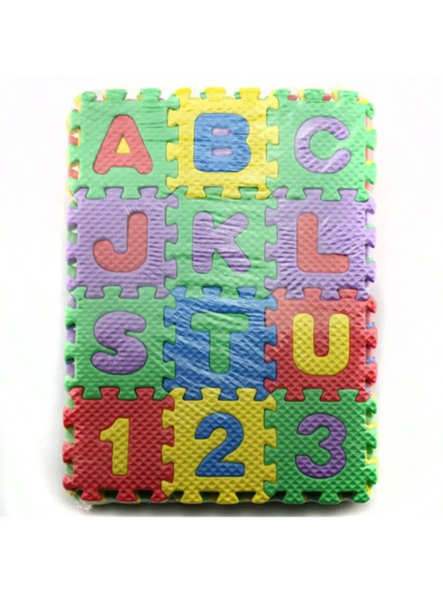 【Labor Day Sale】36 Pieces Child Cartoon Letters Numbers Foam Play Puzzle Mat Floor Carpet Rug For Baby Kids Home Decoration