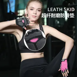 Practical Sports Style Fingerless Gloves Spring Summer Non-Slip Wear-Resistant Gloves for Men and Women Fitness Weight Lifting Hiking Cycling