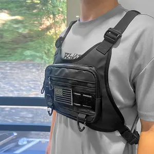 Lightweight Front Running Vest Bag, Chest Pack for Outdoor Cycling, Trail Running, Traveling Bag, Wear Resistant Motorcycle Chest Bag