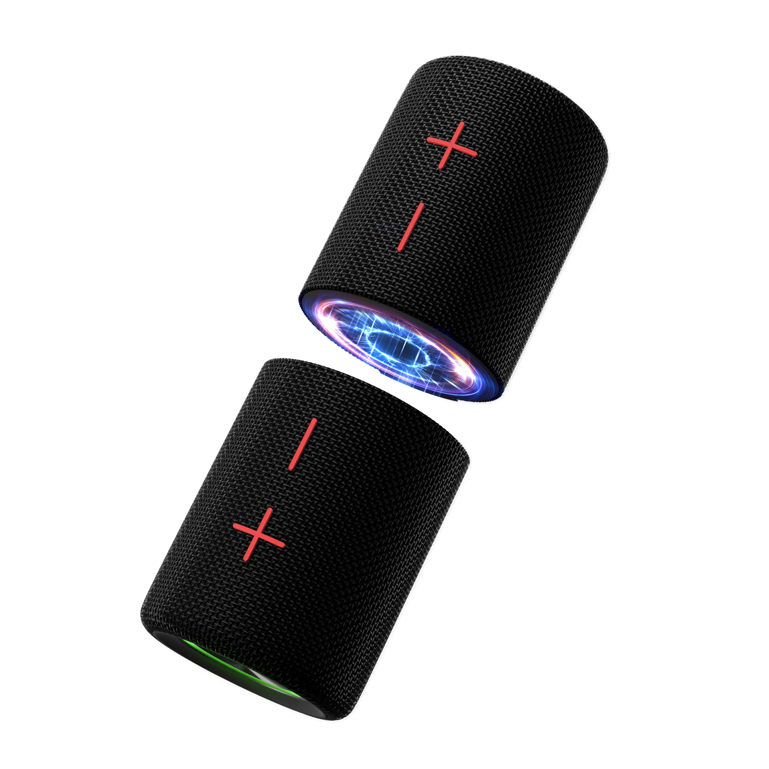 SummerWins 2-in-1 Magnetic Splitter Bluetooth V5.3 Speaker - 20W Metal Portable IPX5 Waterproof Speaker with Polymer Lithium Battery, Loud Stereo Sound, Wireless Pairing for Home, Outdoor Use