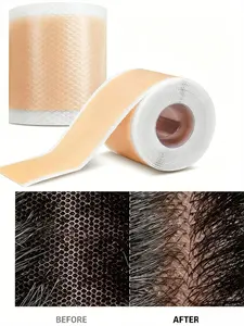 2 Rolls Skin Tone Invisible Hair Extension Tape, Waterproof Sweat-Proof Adhesive, Double-Sided Glue for Wigs, Hair Extensions, and Hairpieces
