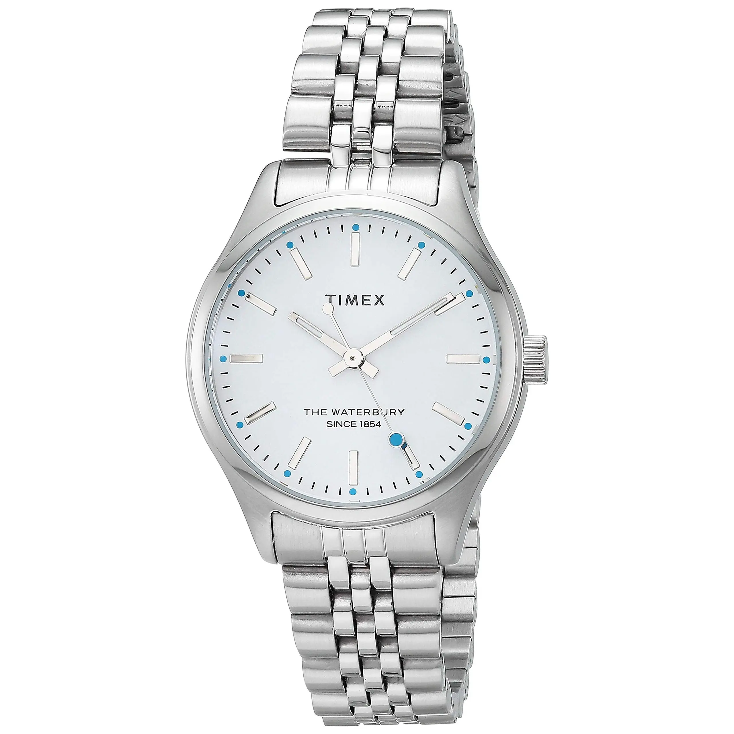 Timex Waterbury 34mm Silver-tone Ladies Watch TW2U23400