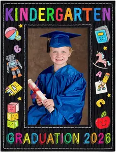 PETCEE Kindergarten Graduation Gifts - 2026 Kindergarten Graduation Picture Frame 4"X 6" Preschool Pre-K Graduation Photo Frame Gift for Boys Girls Kids Students Daughter Son Granddaughter Grandson
