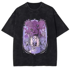 Hunter x Hunter Phantom Troupe Full Cast Washed Graphic Streetwear T-Shirt