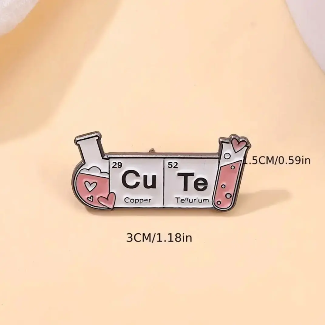 Cute chemistry enamel pin Cute chemistry enamel pin