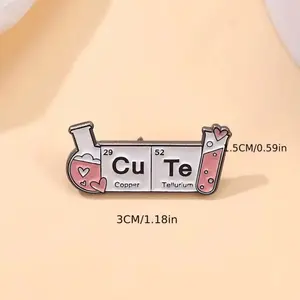 Cute chemistry enamel pin