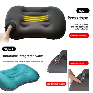 Sports Outdoor Inflatable Pillow Outdoor Supplies Pillow Neck Support Pillow Chair Cushion Head Pillow Office Lumbar Pillow