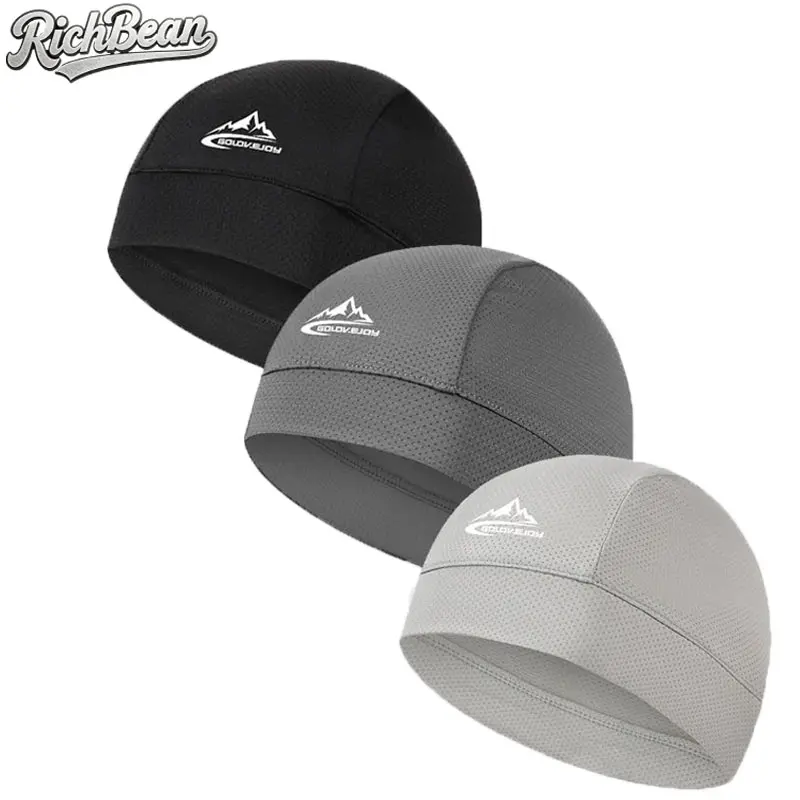 SummerVibes 2Pcs/3Pcs Breathable Cycling Helmet Liner Caps | CyclingTok OutdoorTok UPF UV Protection Sweat-Wicking Skull Caps | Unisex Mens Womens for Hiking Running Motorcycle Summer Sports
