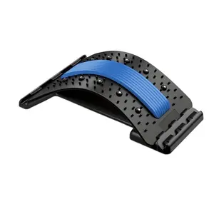 spine decompression 4-Speed Adjustable Lumbar Support Back Stretcher with Acupressure & Soft Cushion for Lower Back Pain Relief Home & Office Decompression Device board back cracker