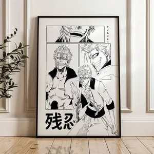 Grimmjow Jaegerjaquez Bleach Poster, Bleach Wall Art