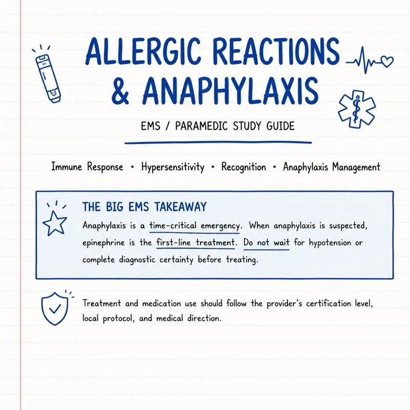 ALLERGIC REACTIONS/ANAPHYLAXIS Study Guide for EMTs Paramedic Students