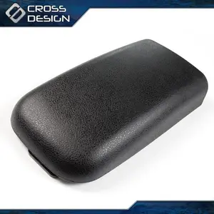CROSSDESIGN BLK Center Console Lid Armrest Fit For Chevrolet Trailblazer GMC Envoy 2006-2009