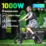ASKMY E14 Compact Folding E-Bike - 1000W Peak Power, 45 Mi Extended Range, 14" Tires, Dual Disc Brakes, UL-Certified Safe Battery, Lightweight Modern Portable Fold Bike for Urban Commuters with Seat & Mobility Freedom, Fold Bikes