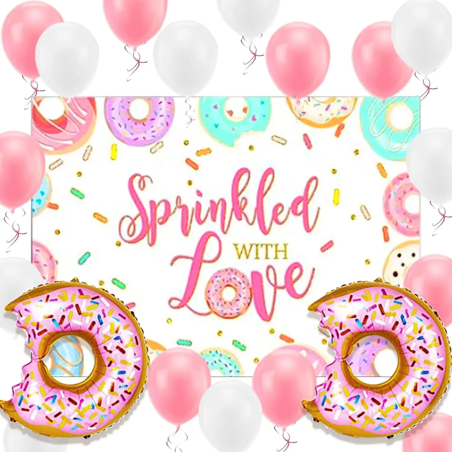 Pink Baby Sprinkle Decorations Girl Sprinkled With Love Banner Gender Baby Shower Sprinkle Decoration Sprinkled With Love Baby Shower Decorations Party Supplies