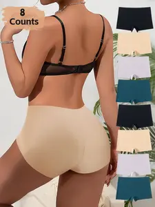 Women's Seamless Comfortable Smooth Underwear Set, Breathable Low Waist Panties, All-Season Wear, Soft Fit Design, Ideal for Daily Use