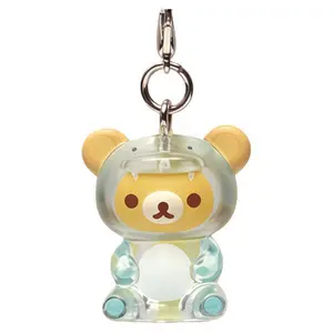[In Stock] Genuine Japanese Anime Toy Rilakkuma Dinosaur Dress Up Cute Bear Keychain Toy Backpack Hangup Anime Periphery