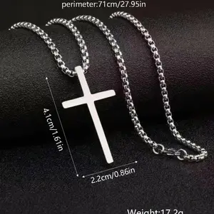 Cross Charm Viking TitaniumSteel 60cm pendantNecklace pendant Necklace for Men&Women,Classic Fashion Accessoriesfor Daily Wear,BOY frengGIfts